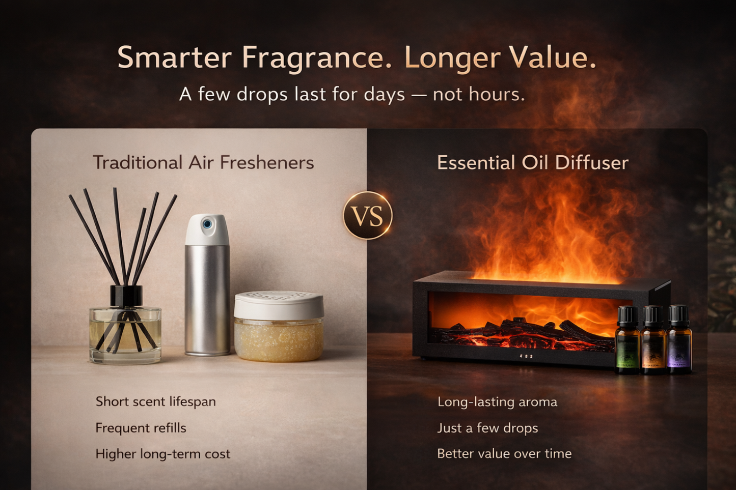 FlameMist™ Aura Fireplace Diffuser